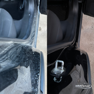 Czyszczenie progów i wnęki drzwi Jeep Avenger – przed i po | MM Detail Puck